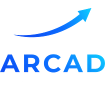 logo arcad formation blanc